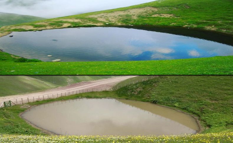 12 bin yıllık Dipsiz Göl artık çamur göl