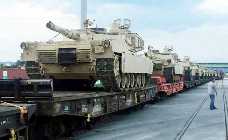ABD, Türkiye sınırının yanına tankları yığıyor