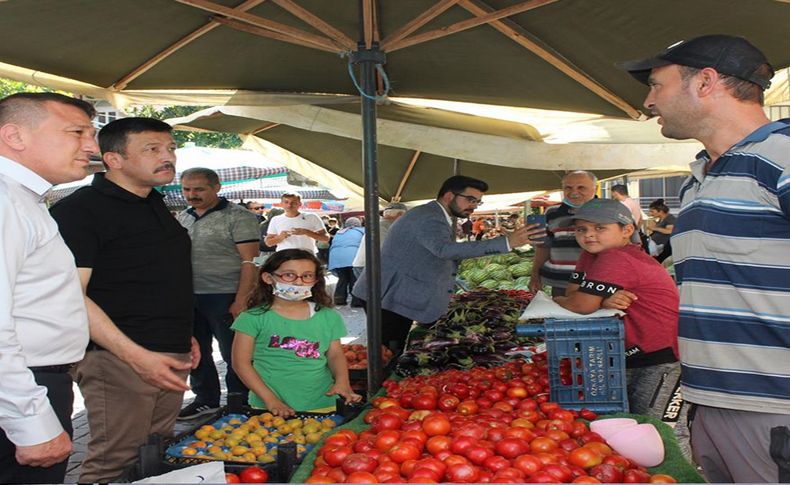 Hamza Dağ ilçe teşkilatıyla pazar ziyareti gerçekleştirdi