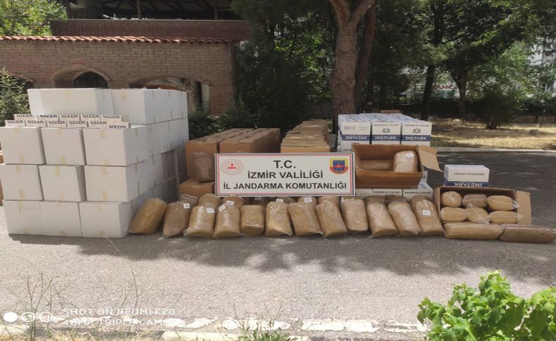 İzmir'deki kaçak tütün ve makaron operasyonu: 3 gözaltı