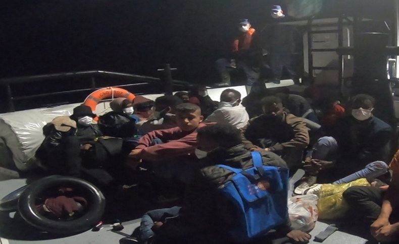 Türk kara sularına itilen 128 sığınmacı kurtarıldı