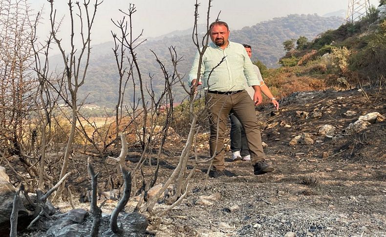 Başkan Gümrükçü yangın bölgesinde