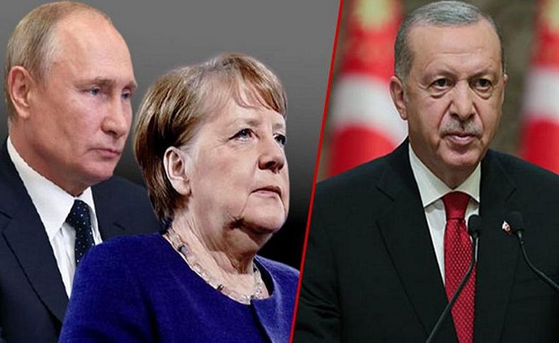 Erdoğan, Putin ve Merkel ile görüştü!