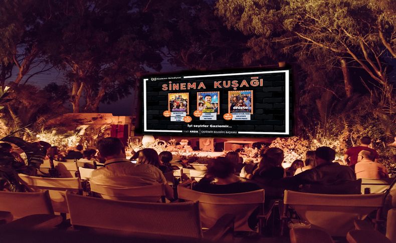 Gaziemir’de açık havada sinema keyfi