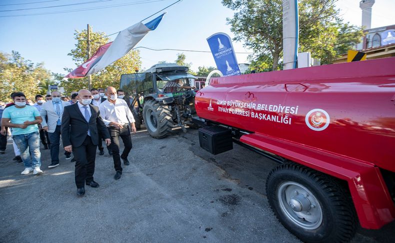 İzmir Büyükşehir Belediyesi 50 yangın söndürme tankeri daha dağıtacak