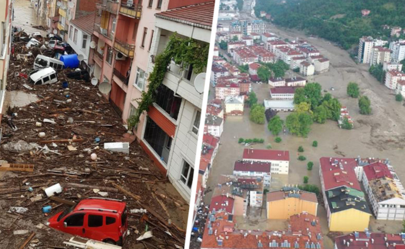 Kastamonu’da felaket: 8 ilçe 10 dakikada sel altında kaldı