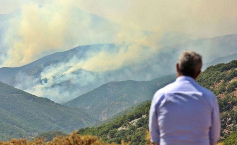 Maçoğlu, Tunceli'deki yangından son görüntüleri paylaştı