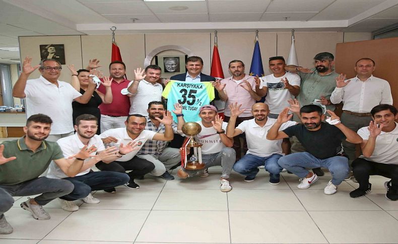 Şampiyon Kaf-Kaf kupayı Başkan Tugay'a getirdi