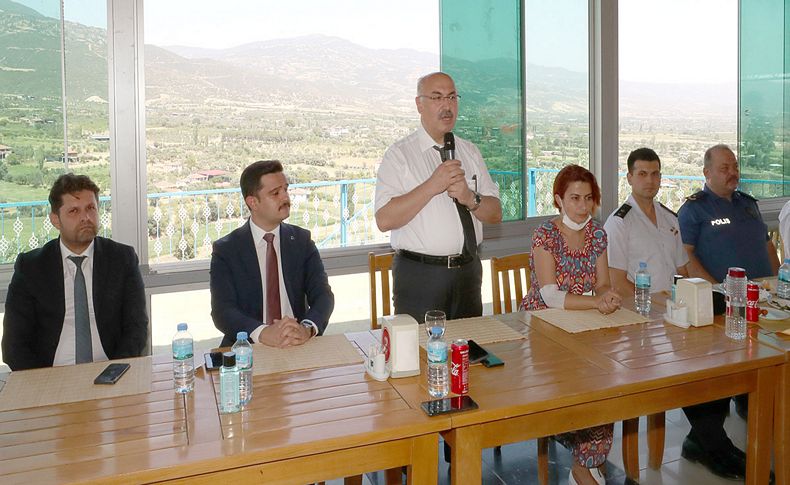 Vali Köşger Kiraz'da temaslarda bulundu: Yatırımları yerinde inceledi