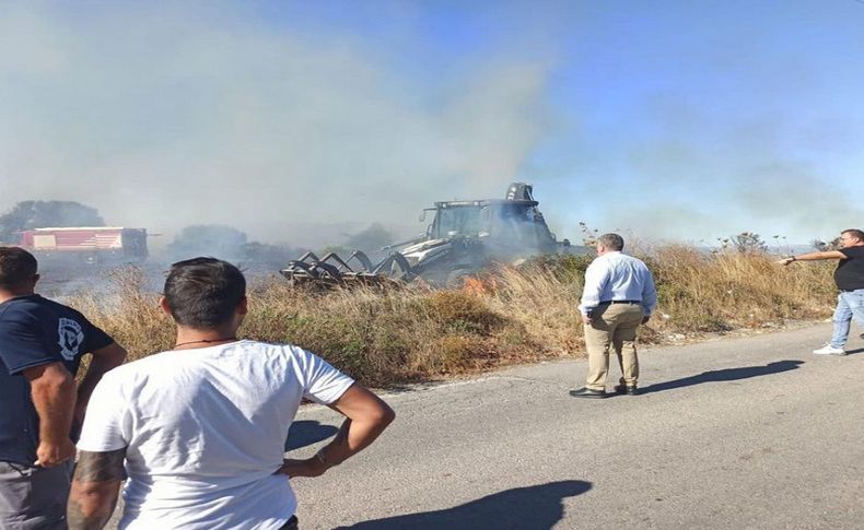 Çeşme'de sigara izmariti yangına neden oldu: Başkan Oran isyan etti