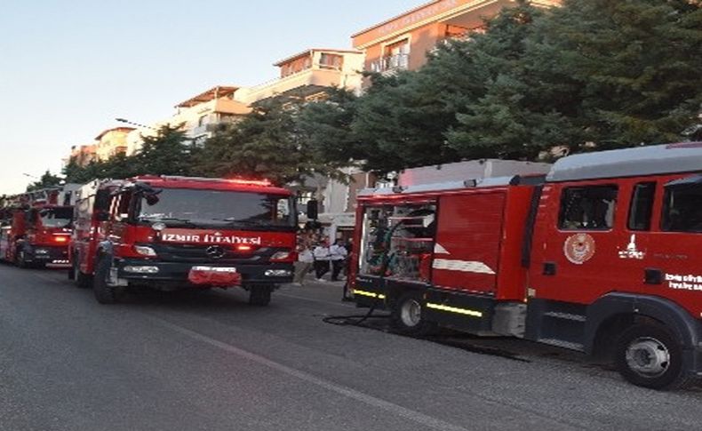 İzmir'de iş yerinde çıkan yangın korkuttu