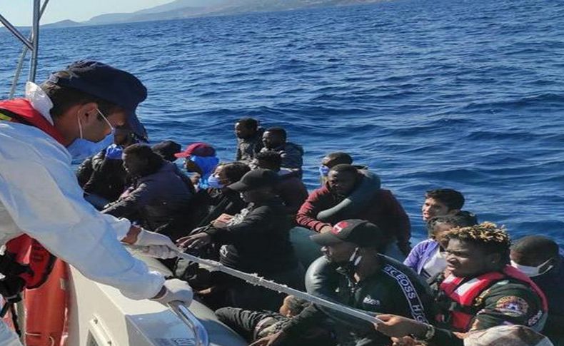 İzmir’de 3 günde 184 kaçak göçmen kurtarıldı