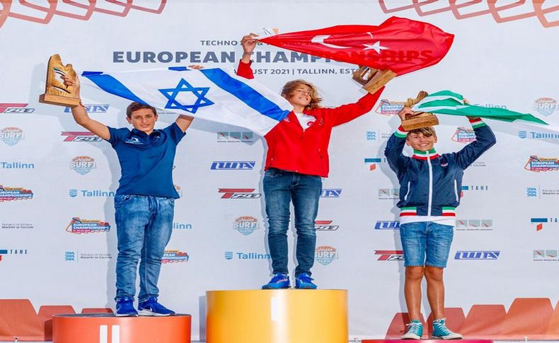 Rüzgar sörfünde Urla'ya Avrupa şampiyonluğu