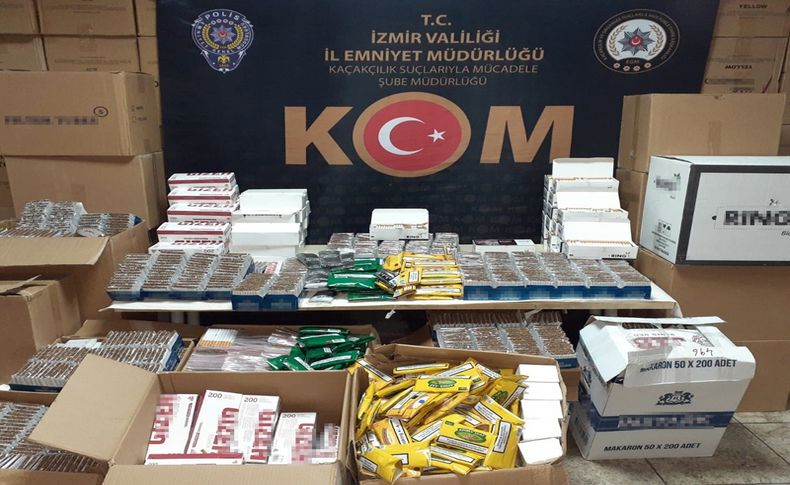 İzmir'de büyük kaçakçılık operasyonu!