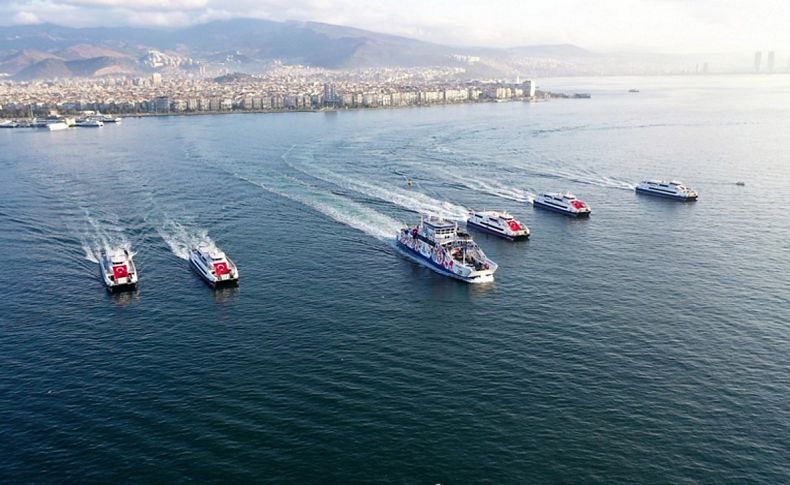 İzmir'de deniz ulaşımında rekor artış