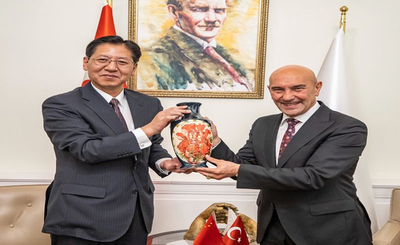 Çin Büyükelçisi Liu Shaobin, Soyer’i ziyaret etti