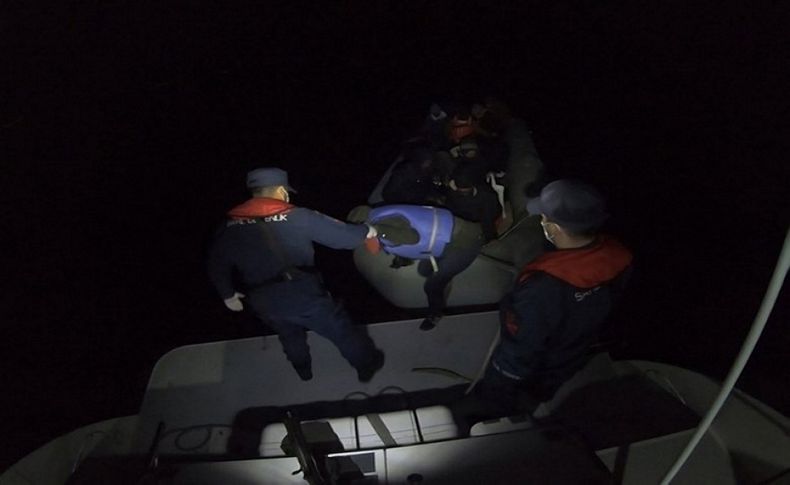 İzmir açıklarında 115 düzensiz göçmen kurtarıldı