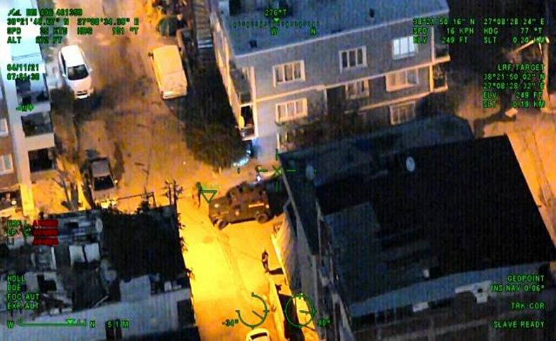 İzmir'de helikopter destekli operasyon: 13 gözaltı