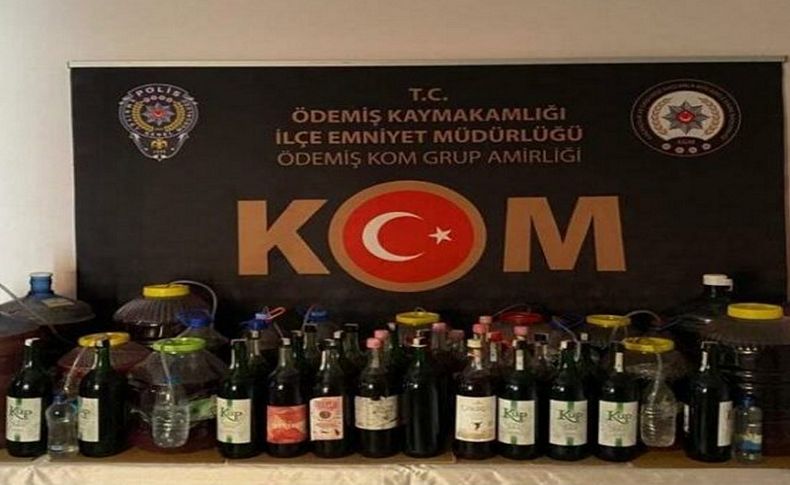 İzmir’de sahte içki operasyonu