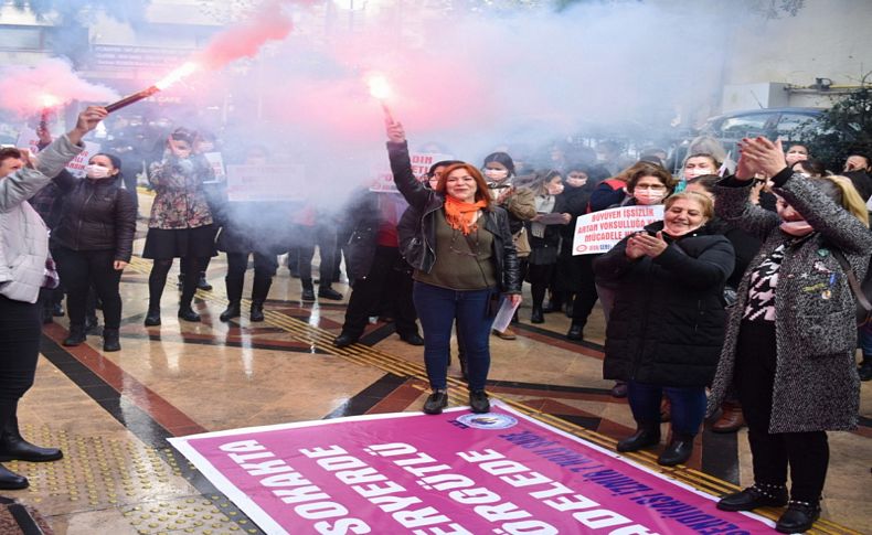 Kadınların sesi Bornova’dan yükseldi