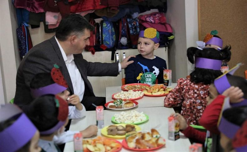 Başkan Doğruer minik öğrencilerle Yerli Malı Haftası'nı kutladı