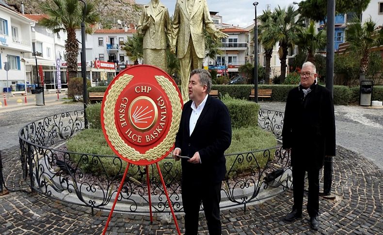 İsmet İnönü Çeşme'de anıldı