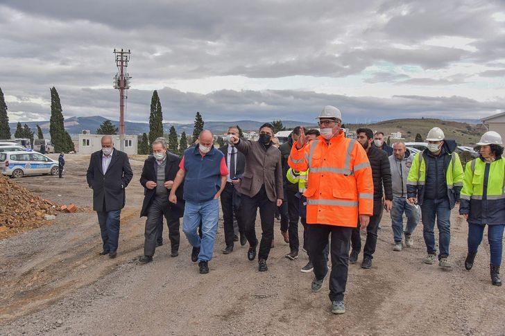 Başkan Serkan Acar ve Aliağalı muhtarlardan proje turu