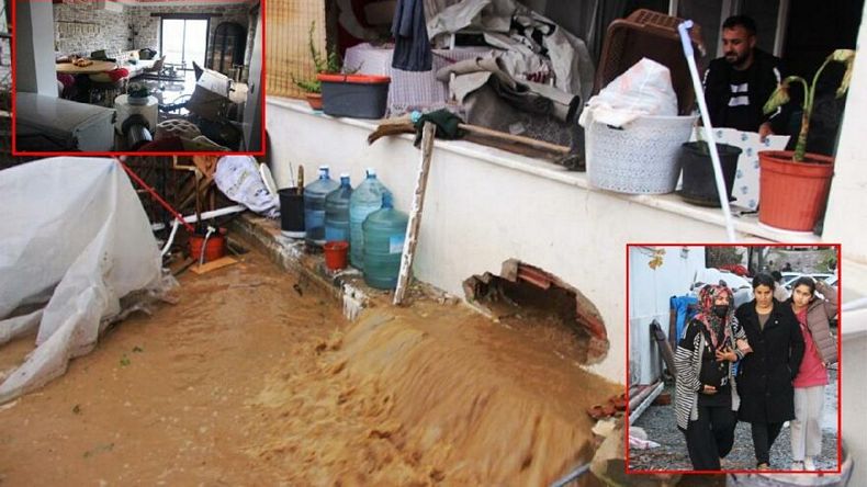 Bodrum'da sel felaketi!  Evleri su bastı, sokak hayvanları boğuldu