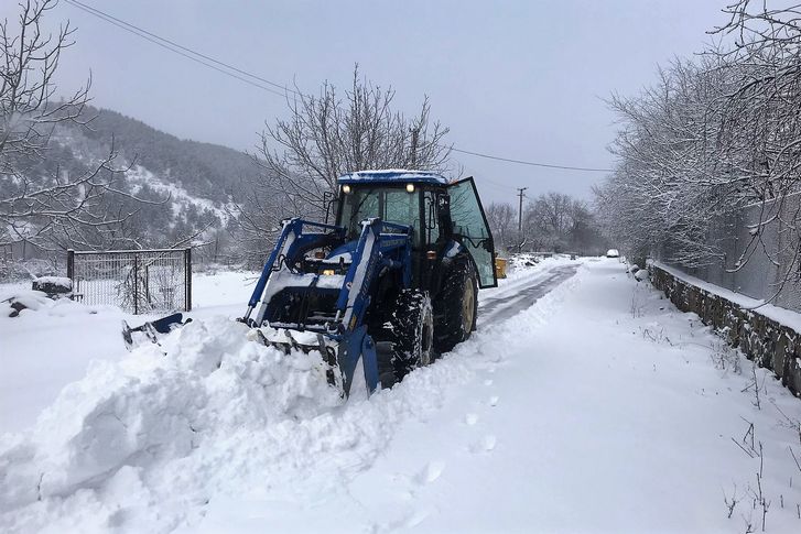 Ödemiş'te kar alarmı