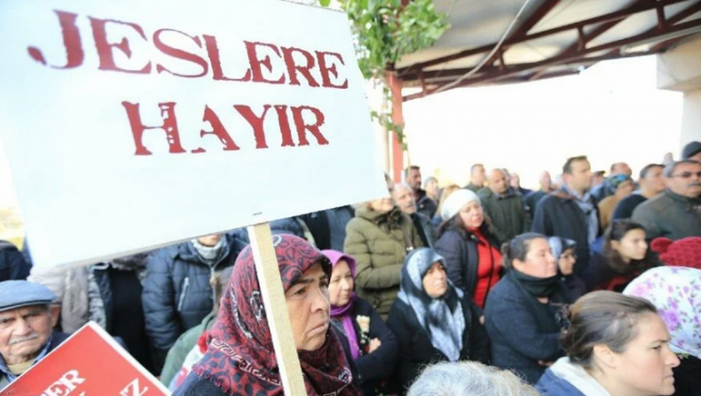 Selçuk Havutçulu'da köy halkından JES protestosu