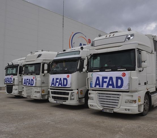 AFAD'dan Ukrayna'ya 4 yardım TIR'ı daha