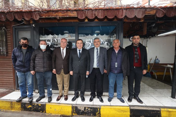 Başkan Batur'dan taksici esnafına destek: Yanınızdayız