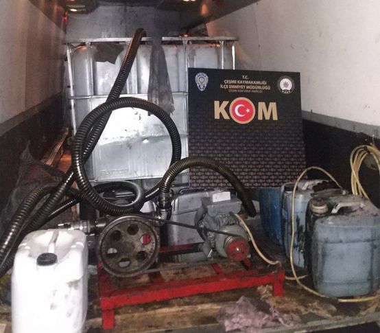 Çeşme'de 'kaçak akaryakıt' operasyonu