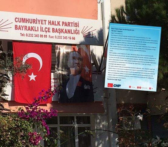 CHP Bayraklı'da kongre öncesi esrarengiz bildiri