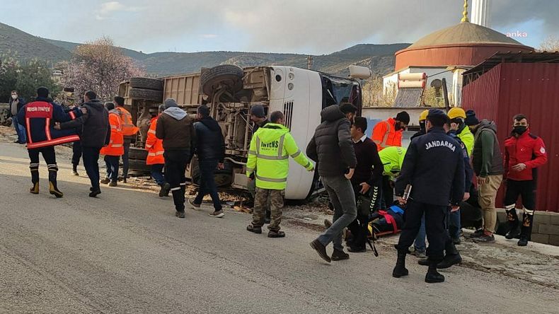 Akkuyu'da son bir ay içinde üçüncü işçi servisi kazası: 13 yaralı