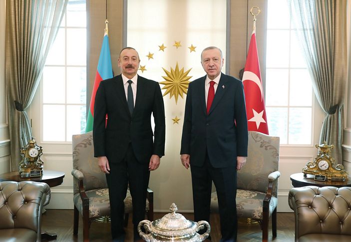 Erdoğan ile Aliyev ile görüştü