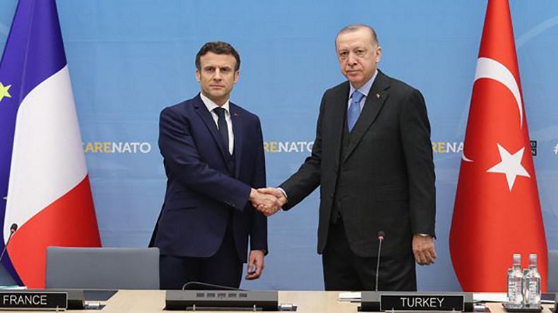 Cumhurbaşkanı Erdoğan Macron'la görüştü