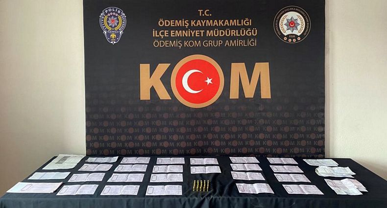 İzmir'de tefecilik yapan bir kişi gözaltına alındı
