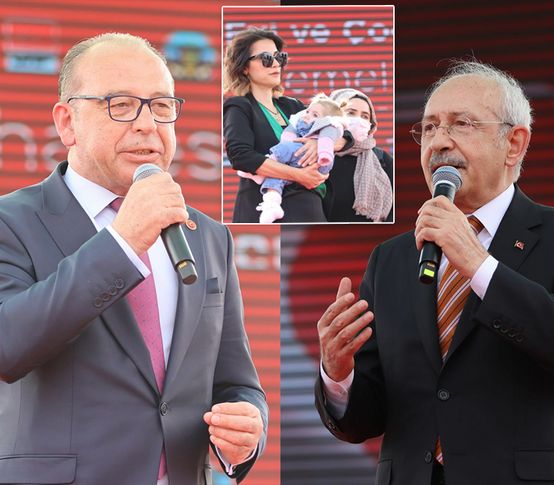 Kılıçdaroğlu ve Başkan Akın, SMA hastası İrem Nur bebeğe umut oldu
