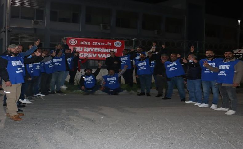 Çiğli'de işçiler greve çıktı