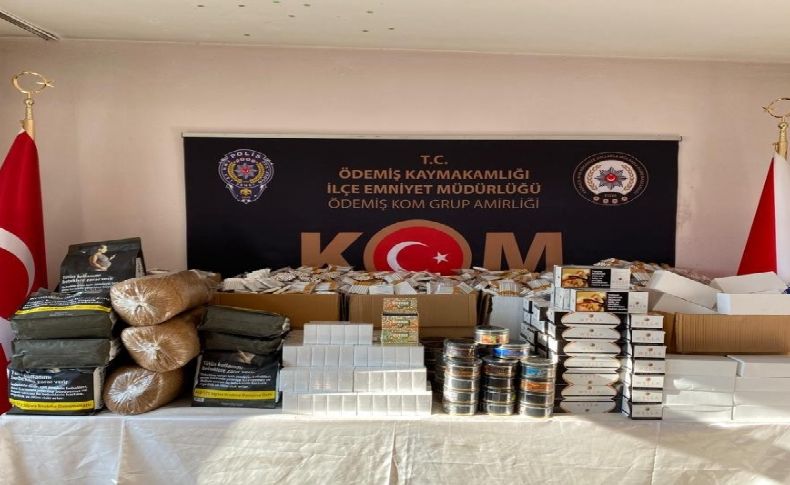 İzmir'de polisten kaçak sigaraya geçit yok