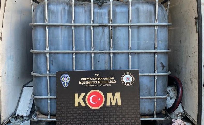 İzmir'de yanık yağ operasyonu: 700 litre ele geçirildi