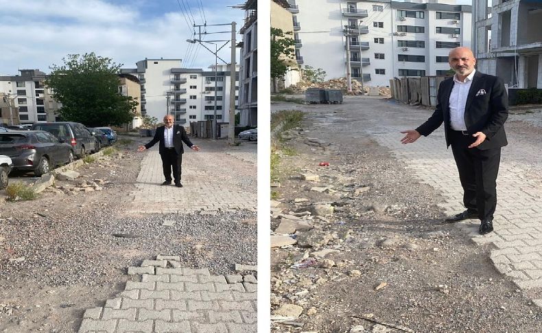 AK Parti Bornova'dan 'bozuk yol' tepkisi: Ne olacak bu Bornova'nın hali?