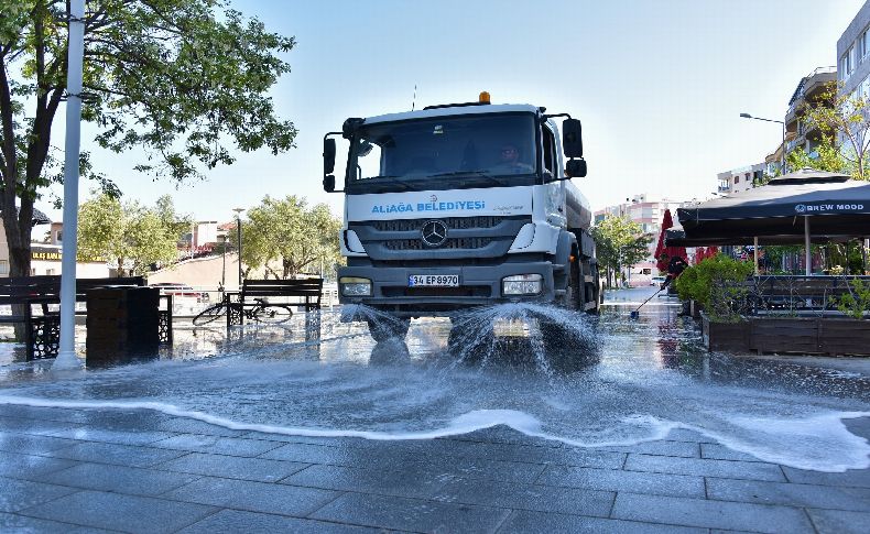 Aliağa Belediyesinden bayram temizliği