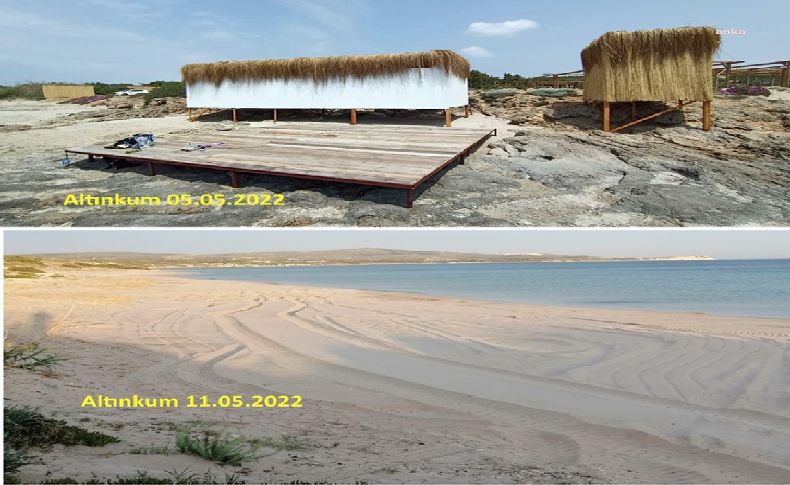 Çeşme'de tepki çeken 'beach club' inşaatı durduruldu