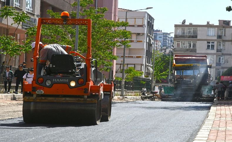 Karabağlar’da asfaltlama çalışmaları hız kazandı