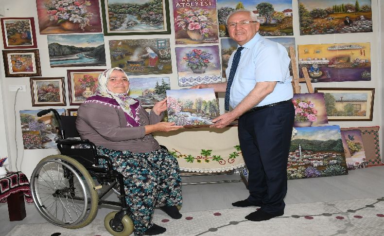 Selvitopu'dan Kavacıklı ressam Düzgünkaya'ya ziyaret