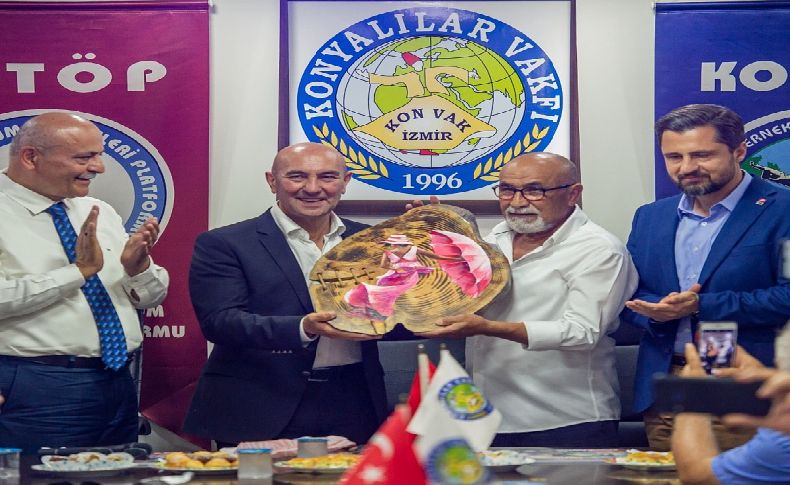Başkan Soyer’den Konyalılar Kültür ve Yardımlaşma Vakfı'na ziyaret