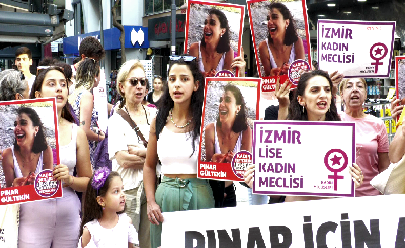 İzmir'de kadınlardan Pınar Gültekin davasında verilen karara tepki