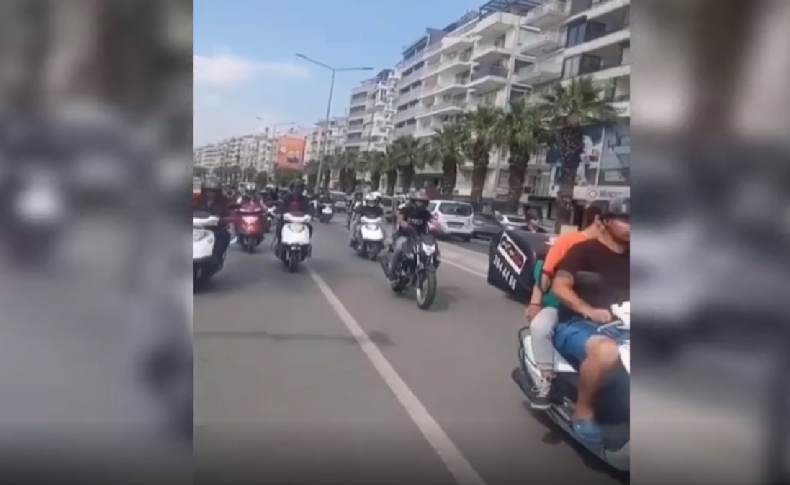 İzmir'de motokuryeler akaryakıt zamlarını protesto etti